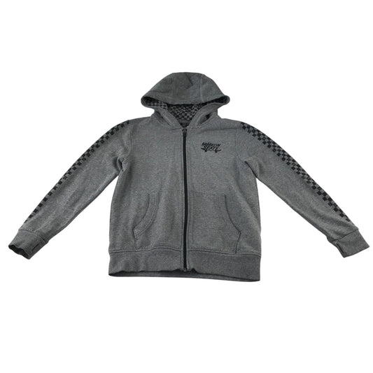 Next 12 years grey zip up hoodie cotton polyester