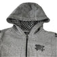 Next 12 years grey zip up hoodie cotton polyester