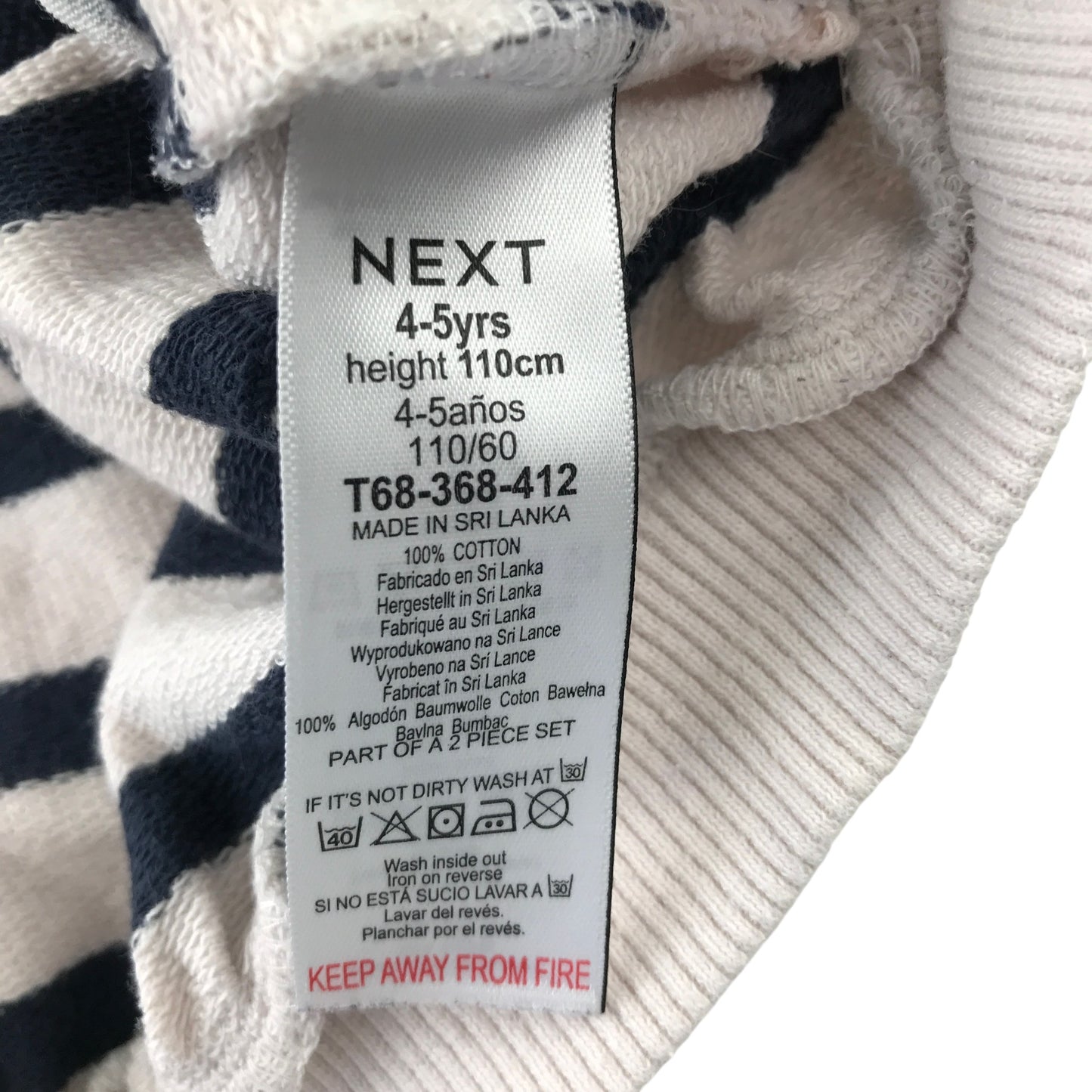 Next 4-5 years navy cream sweater sausage dog patchwork cotton