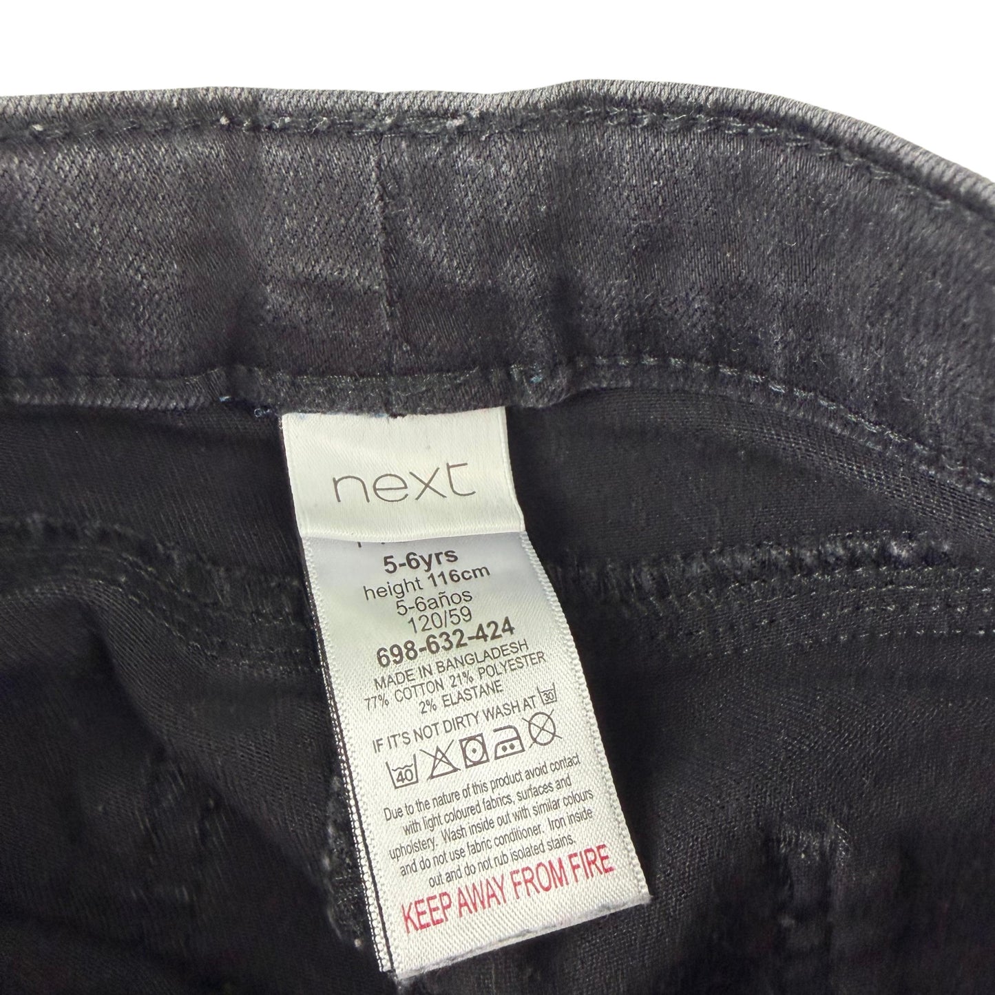 Next 5-6 years black jeggings cotton polyester elastane