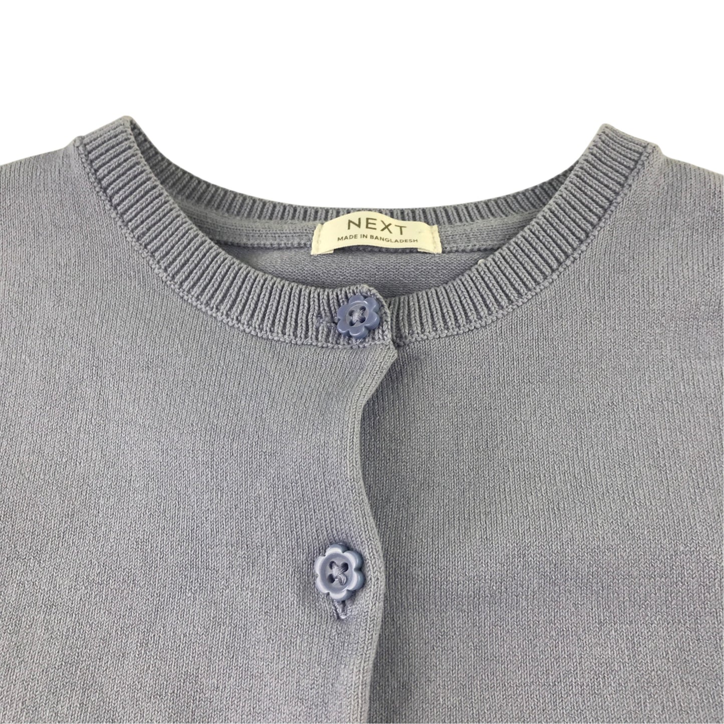 Next 5-6 years pale purple cardigan cotton nylon elastane
