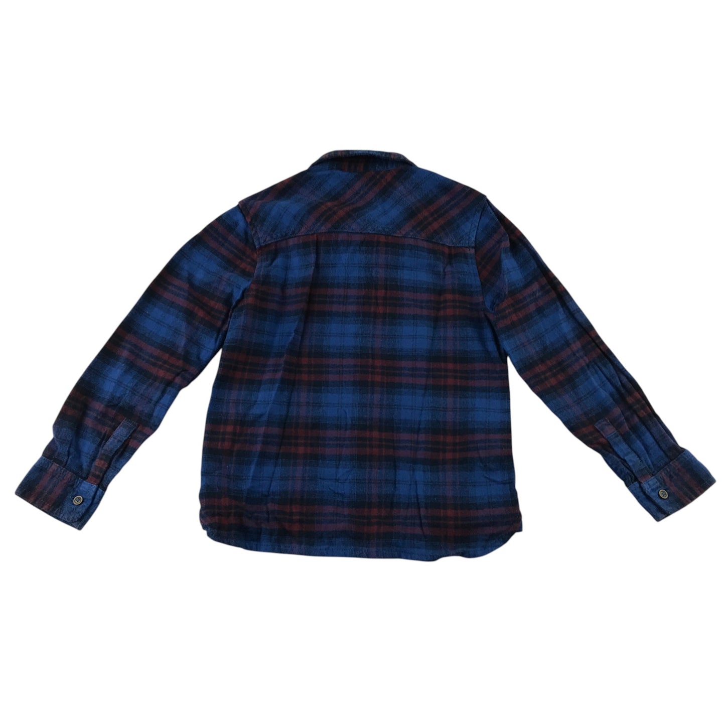 Next 5-6 years blue tartan shirt cotton