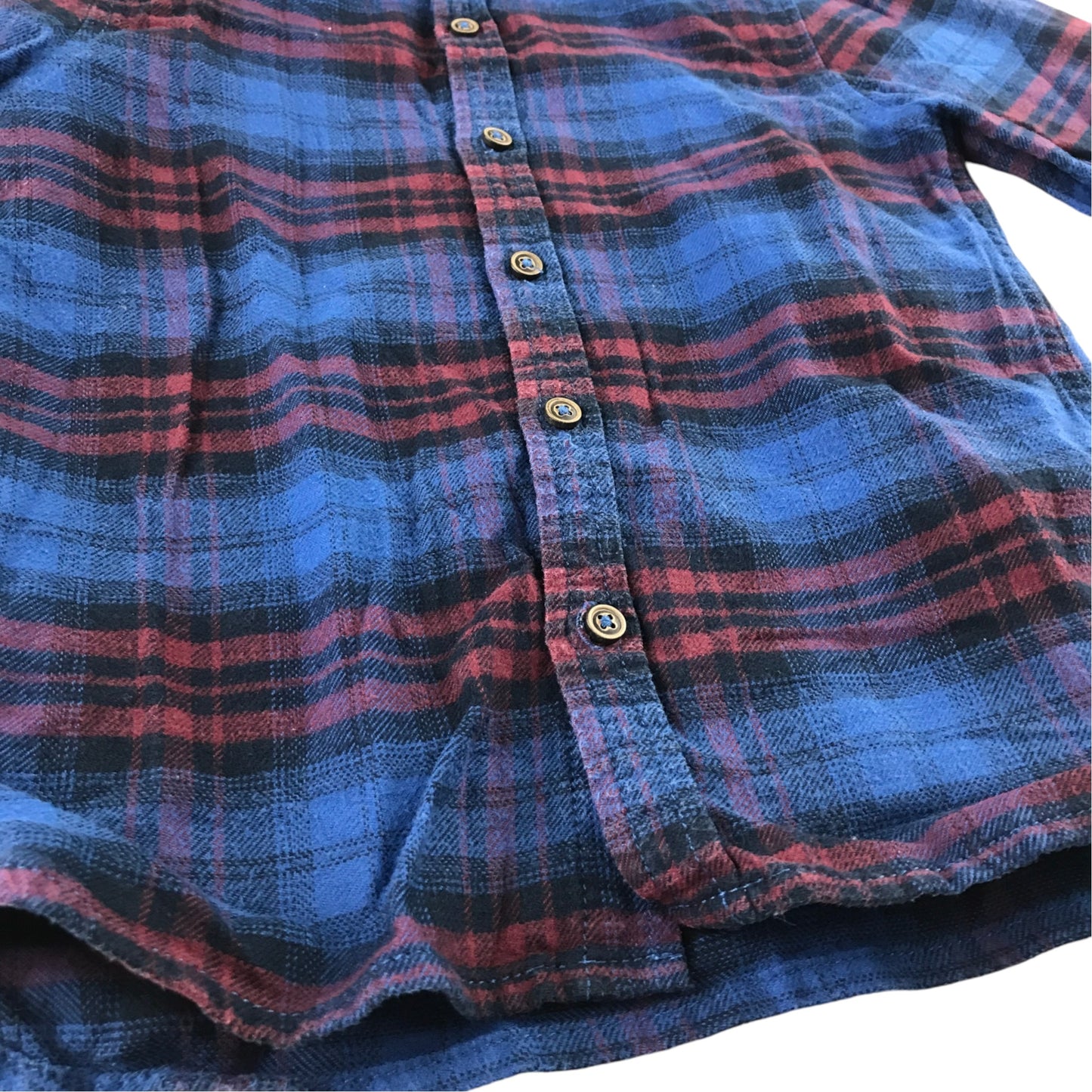 Next 5-6 years blue tartan shirt cotton