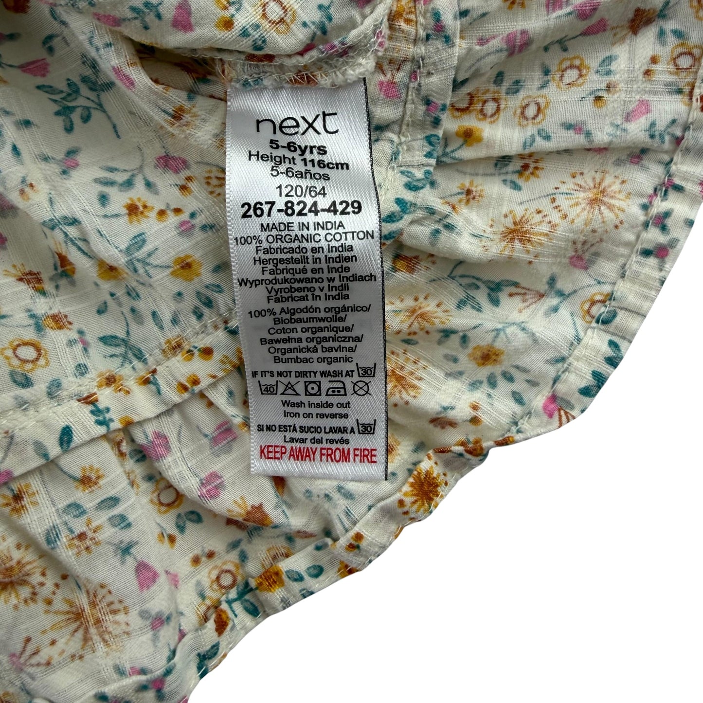 Next 5-6 years floral blouse organic cotton