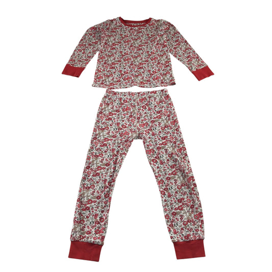 Next 5-6 years floral pyjama set cotton
