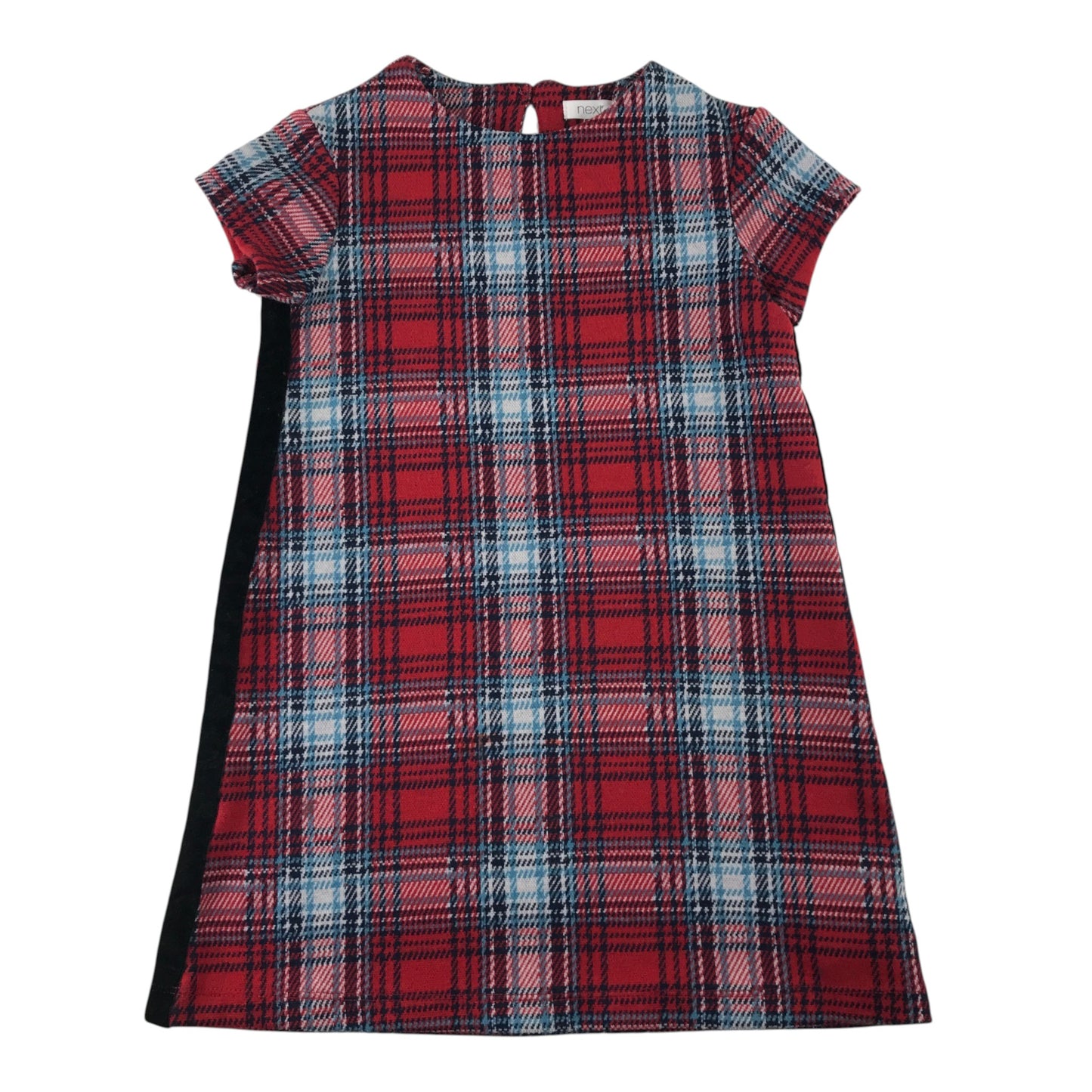 Next 5 years red tartan check dress polyester viscose elastane