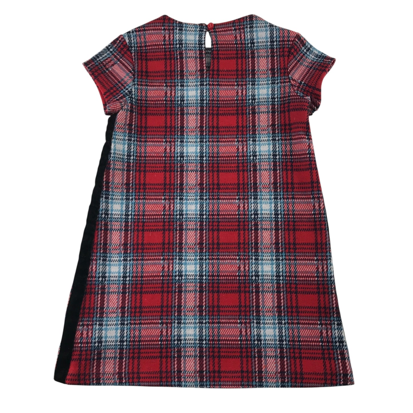 Next 5 years red tartan check dress polyester viscose elastane