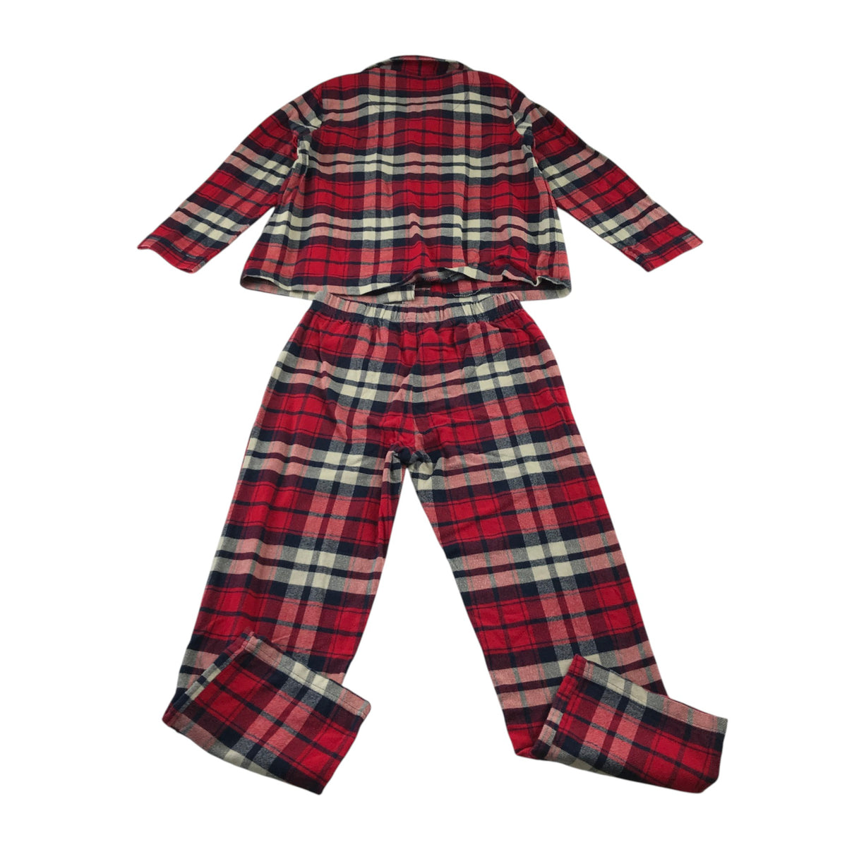 Next 6-7 years red tartan check pyjama set cotton