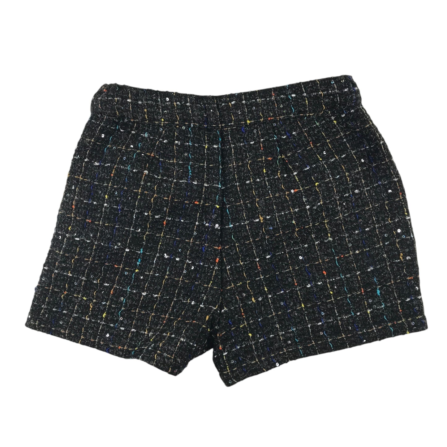 Next 6 years black shorts polyester nylon wool metallised fibre cotton