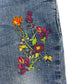 Next 6 years blue floral jeans cotton elastane