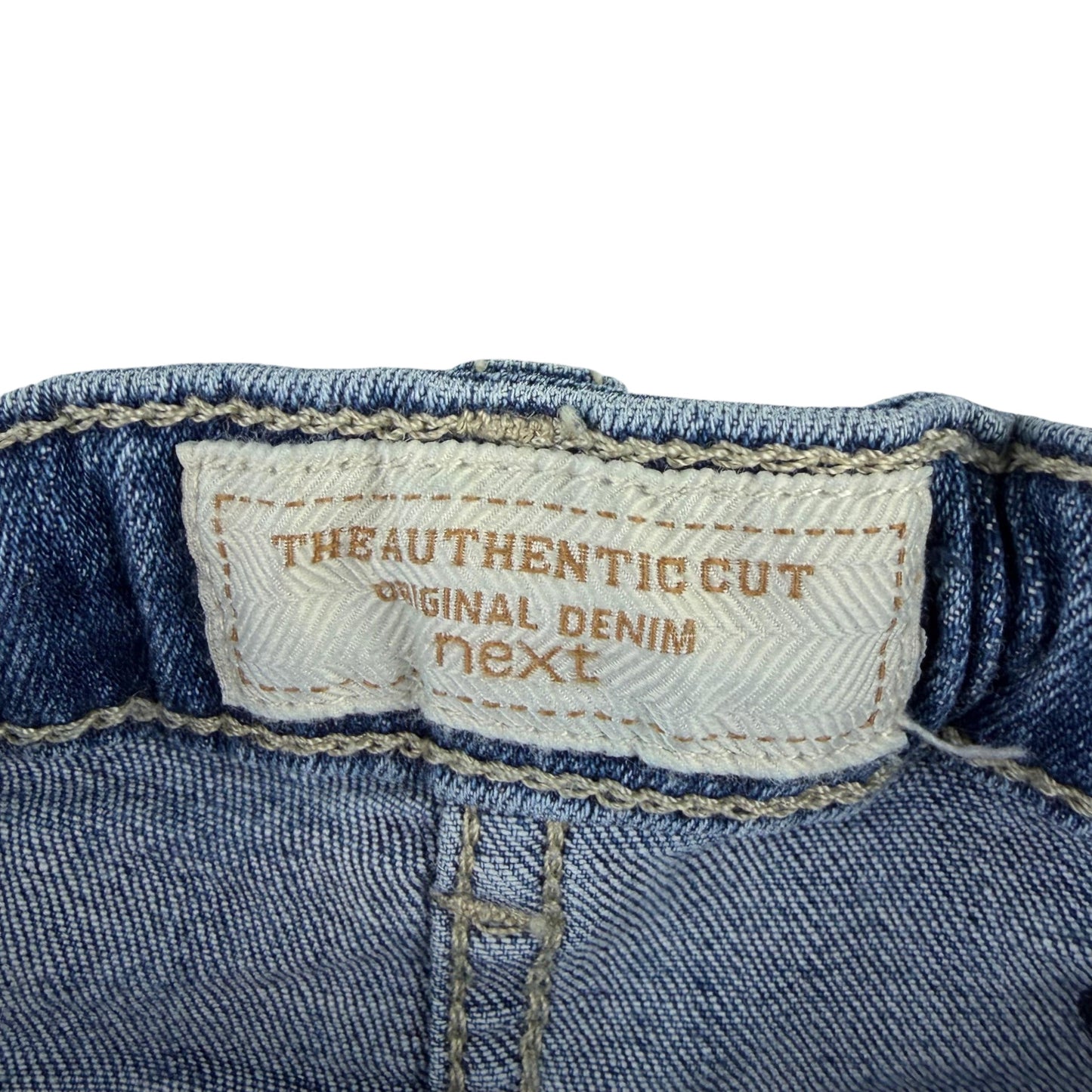 Next 6 years blue floral jeans cotton elastane