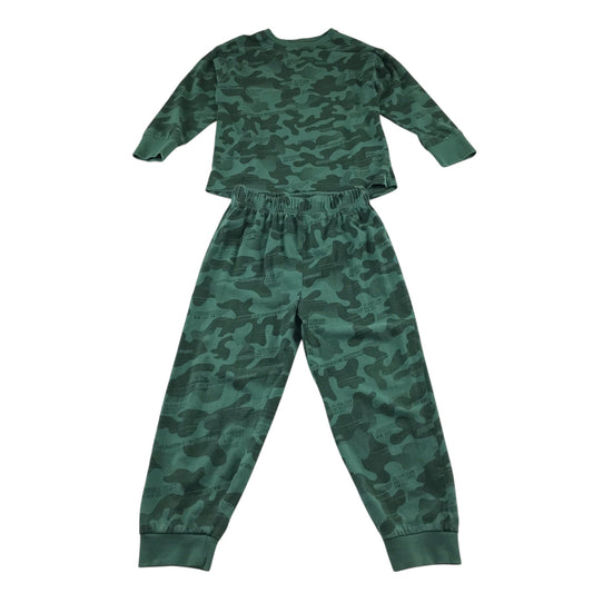 Next 6 years green camo pyjama set cotton