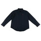 Next 6 years navy blue dress shirt cotton elastane