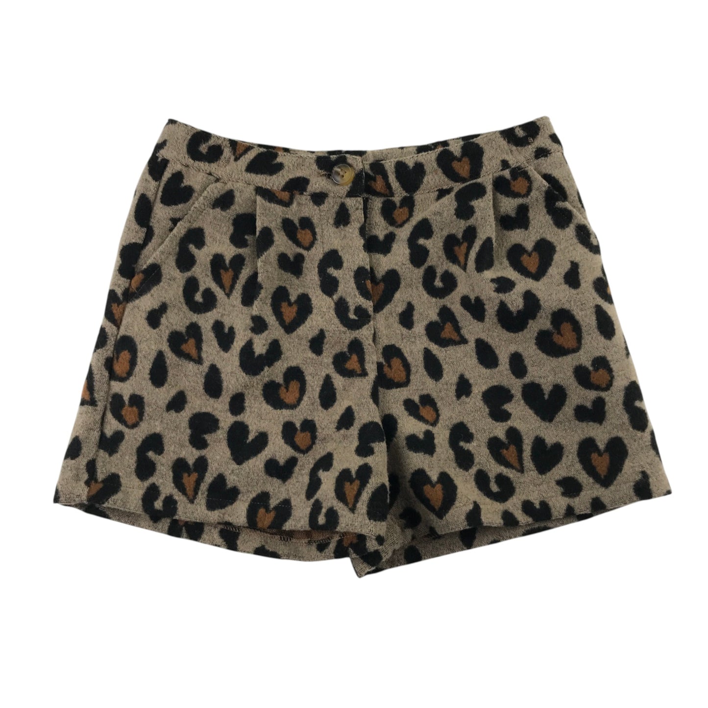 Next 7 years animal print brown skirt polyester nylon viscose wool acrylic