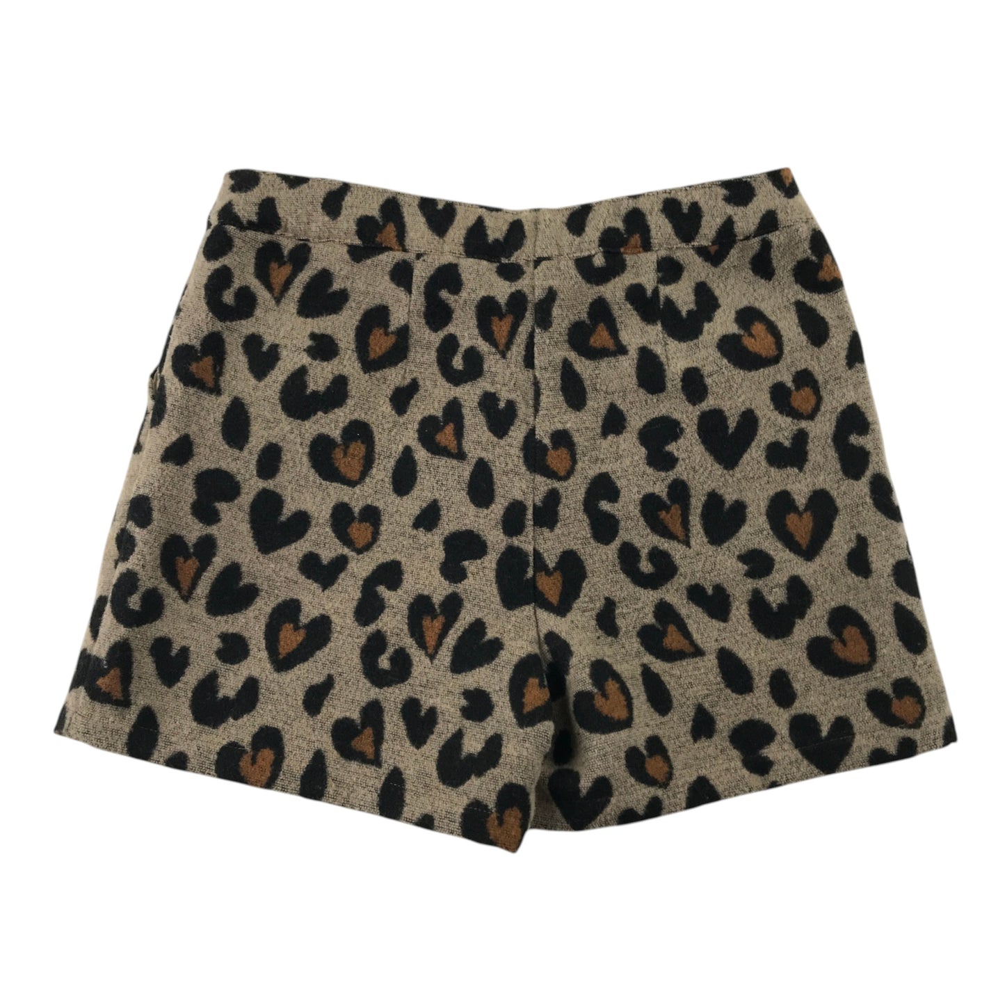 Next 7 years animal print brown skirt polyester nylon viscose wool acrylic