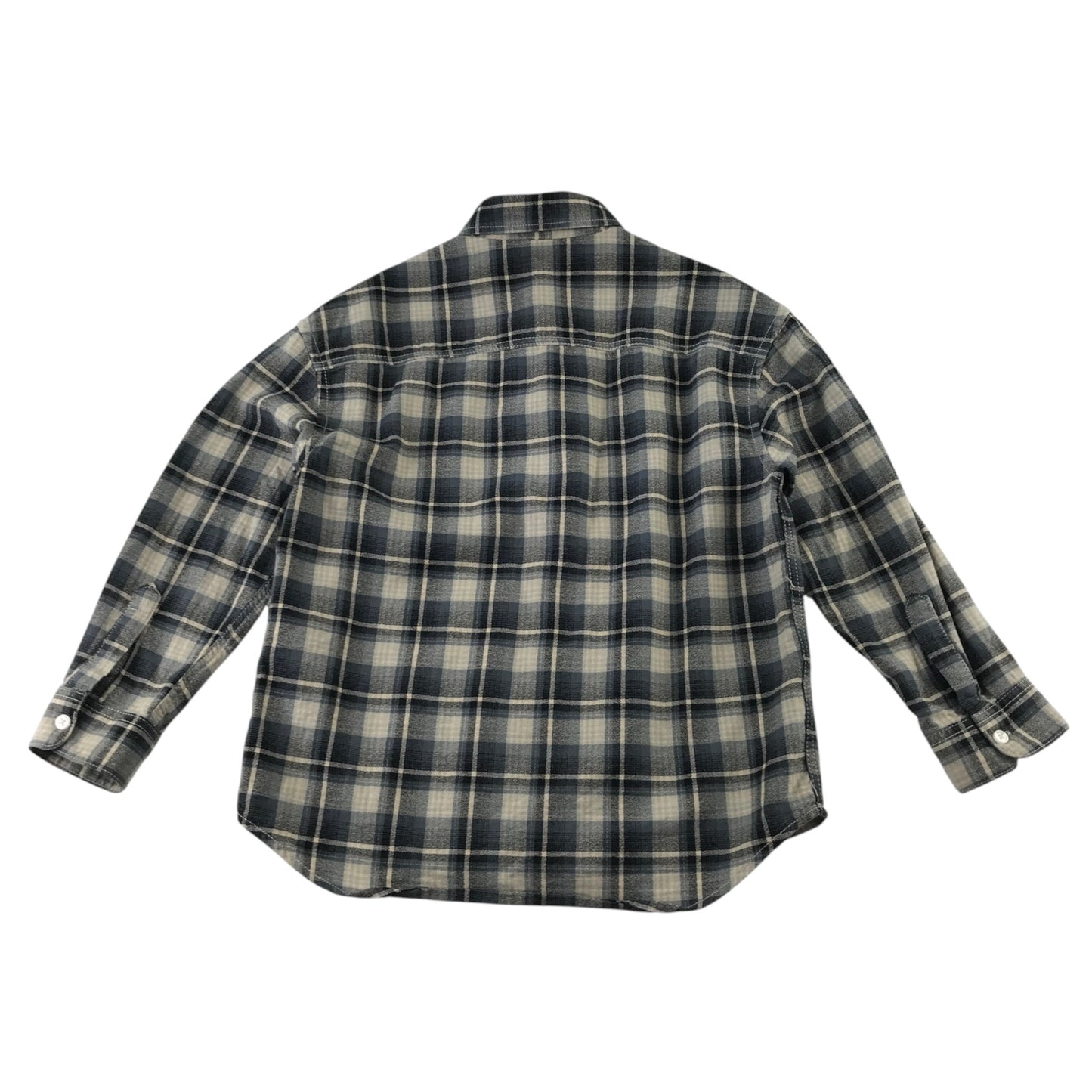 Next 7 years grey tartan check shirt cotton