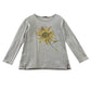 Next 8-9 years cream light jumper sunflower cotton polyester