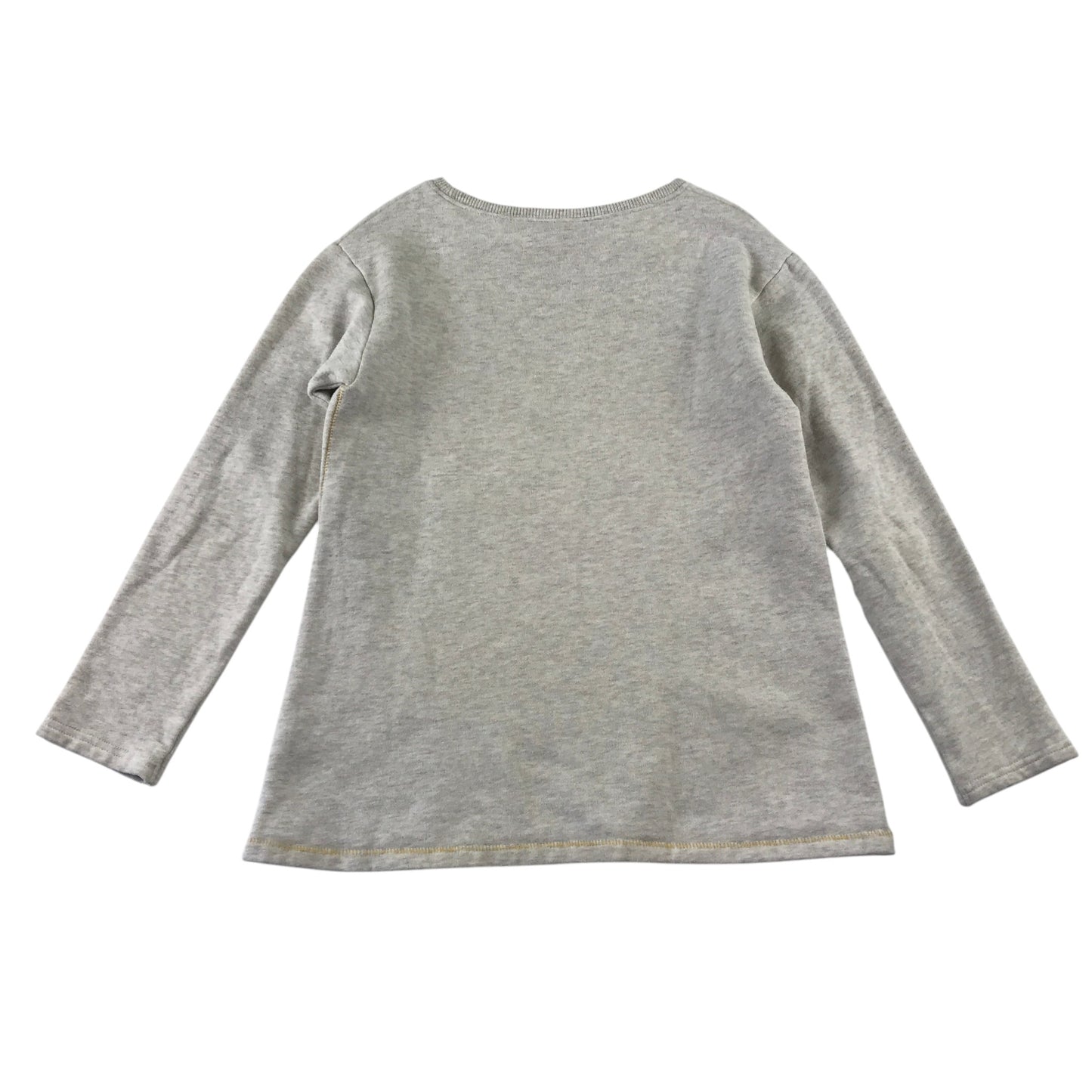 Next 8-9 years cream light jumper sunflower cotton polyester