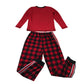 Next 8 years red check pyjama set polyester