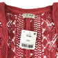 Next 9-10 years terracotta red long open cardigan cotton