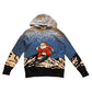 Next 10-11 years blue snowboard Santa Christmas hoodie cotton