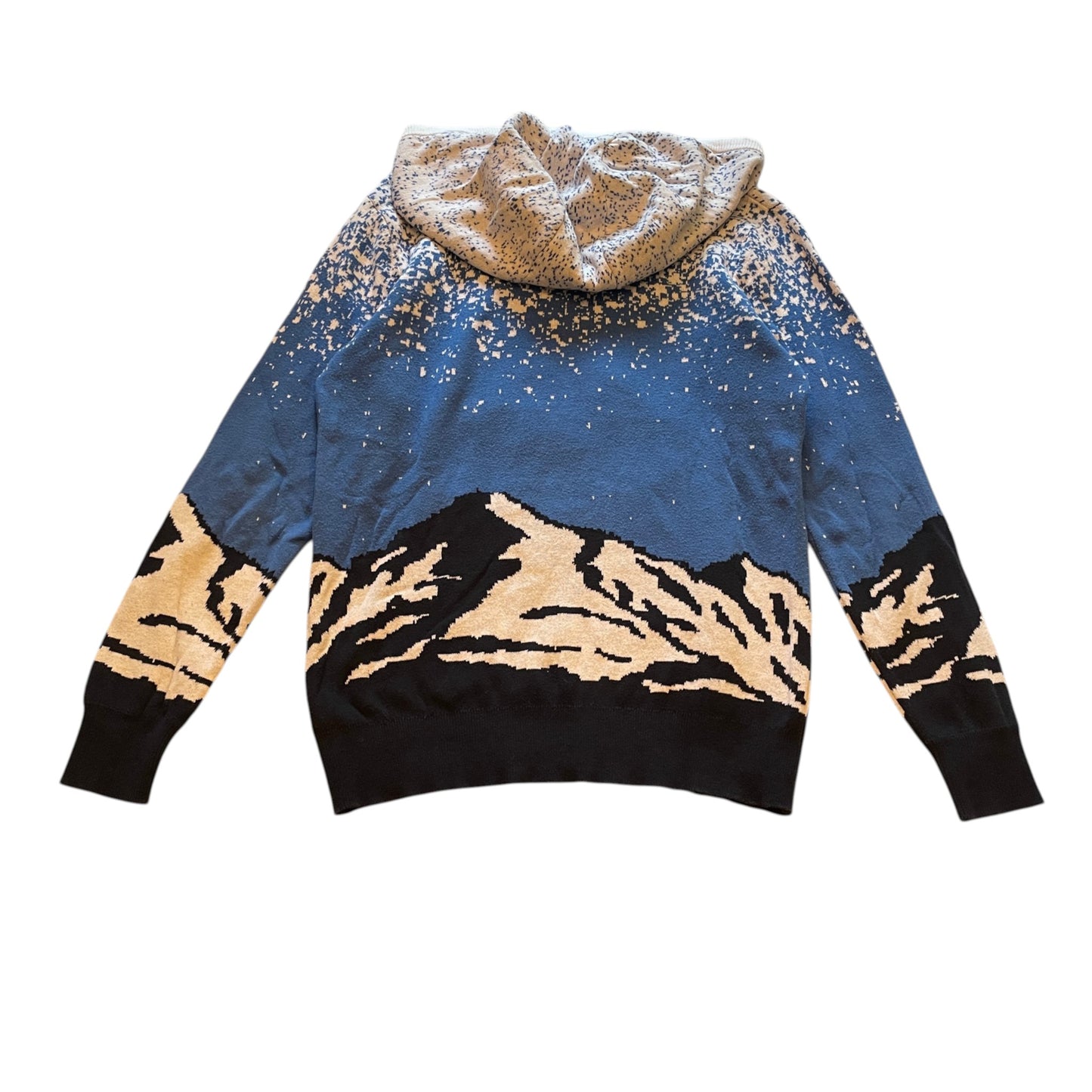 Next 10-11 years blue snowboard Santa Christmas hoodie cotton