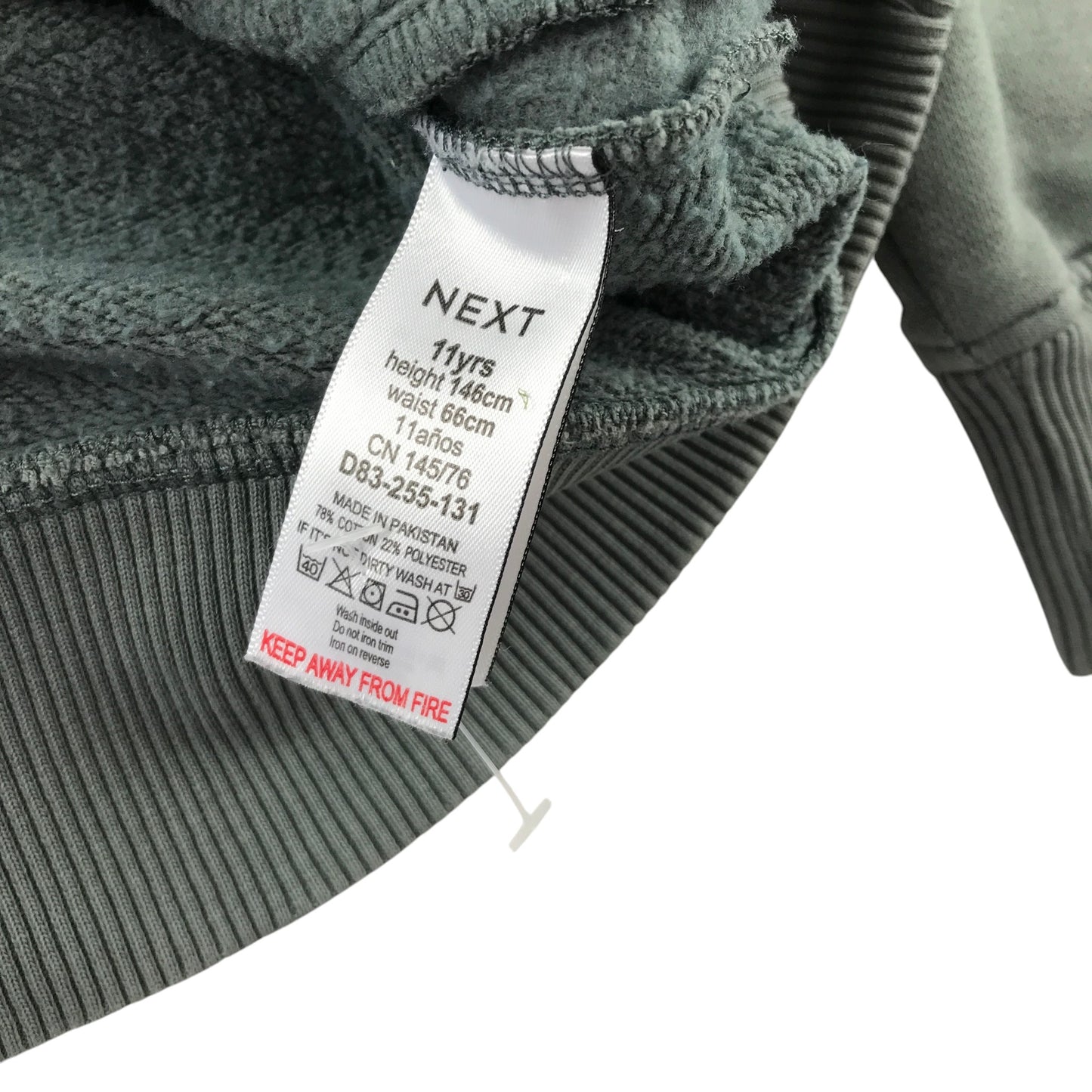 Next 10-11 years grey sweater cotton polyester