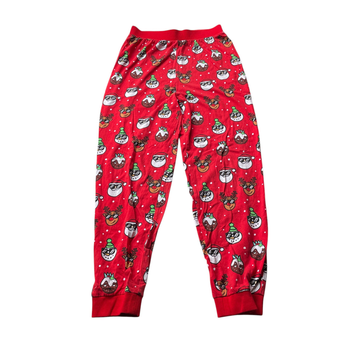 Next 10-11 years red Christmas pyjama set cotton
