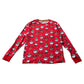 Next 10-11 years red Christmas pyjama set cotton