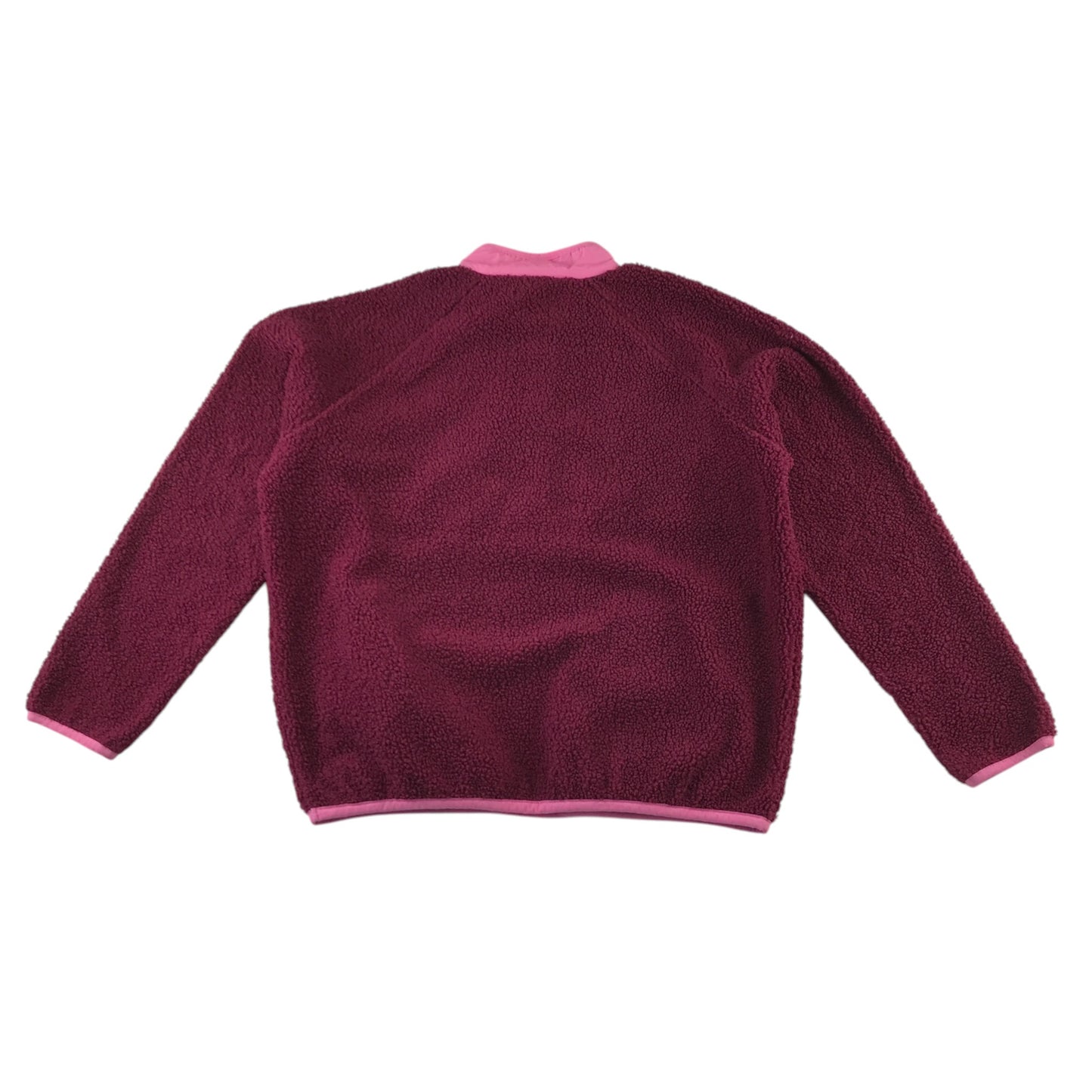 Next 11-12 years burgundy and pink fleece