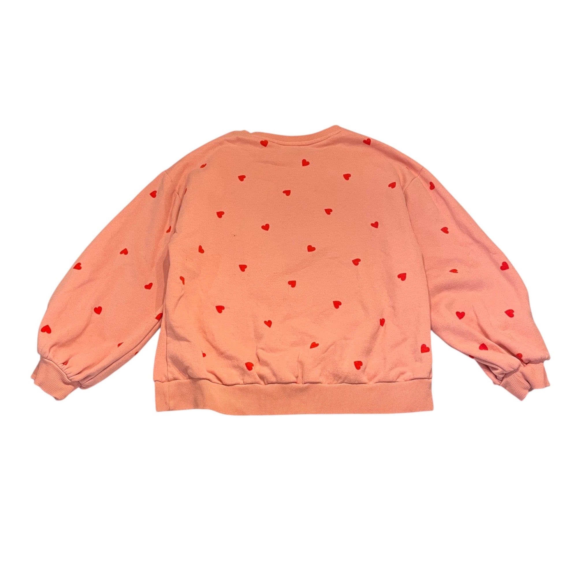 Next 12-13 years light pink festive tree Christmas sweater cotton polyester