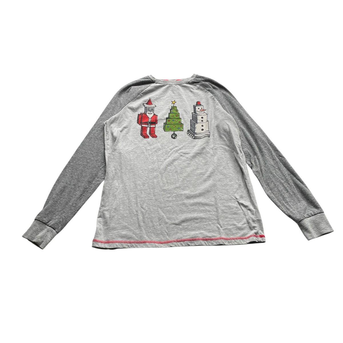 Next 14-15 years grey t-shirt Christmas droids cotton polyester