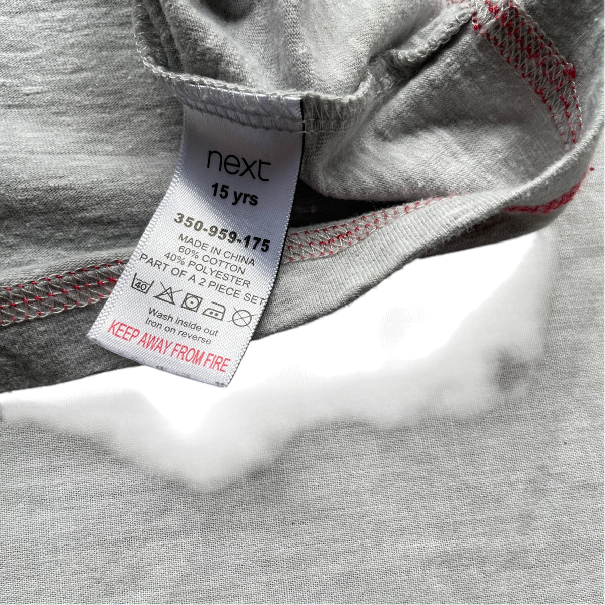 Next 14-15 years grey t-shirt Christmas droids cotton polyester