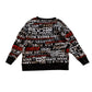 Next 4-5 years black flip sequin Ho Ho Ho Christmas sweater cotton