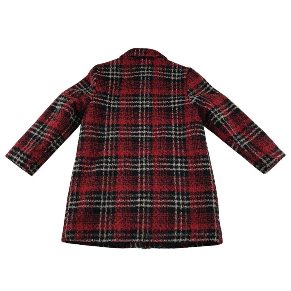Next 4-5 years red checked coat polyester wool