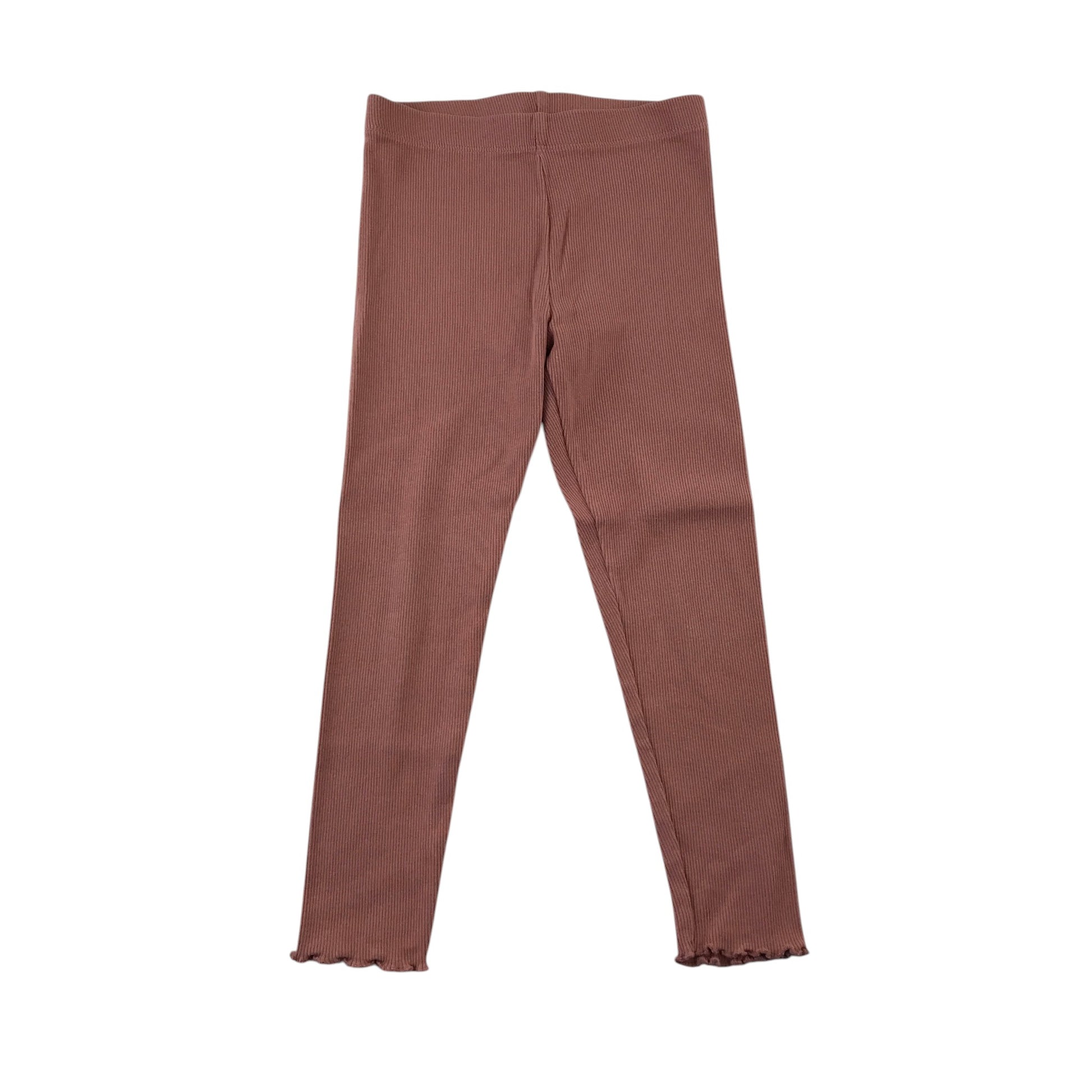 Next 5-6 years dusty pink leggings cotton elastane