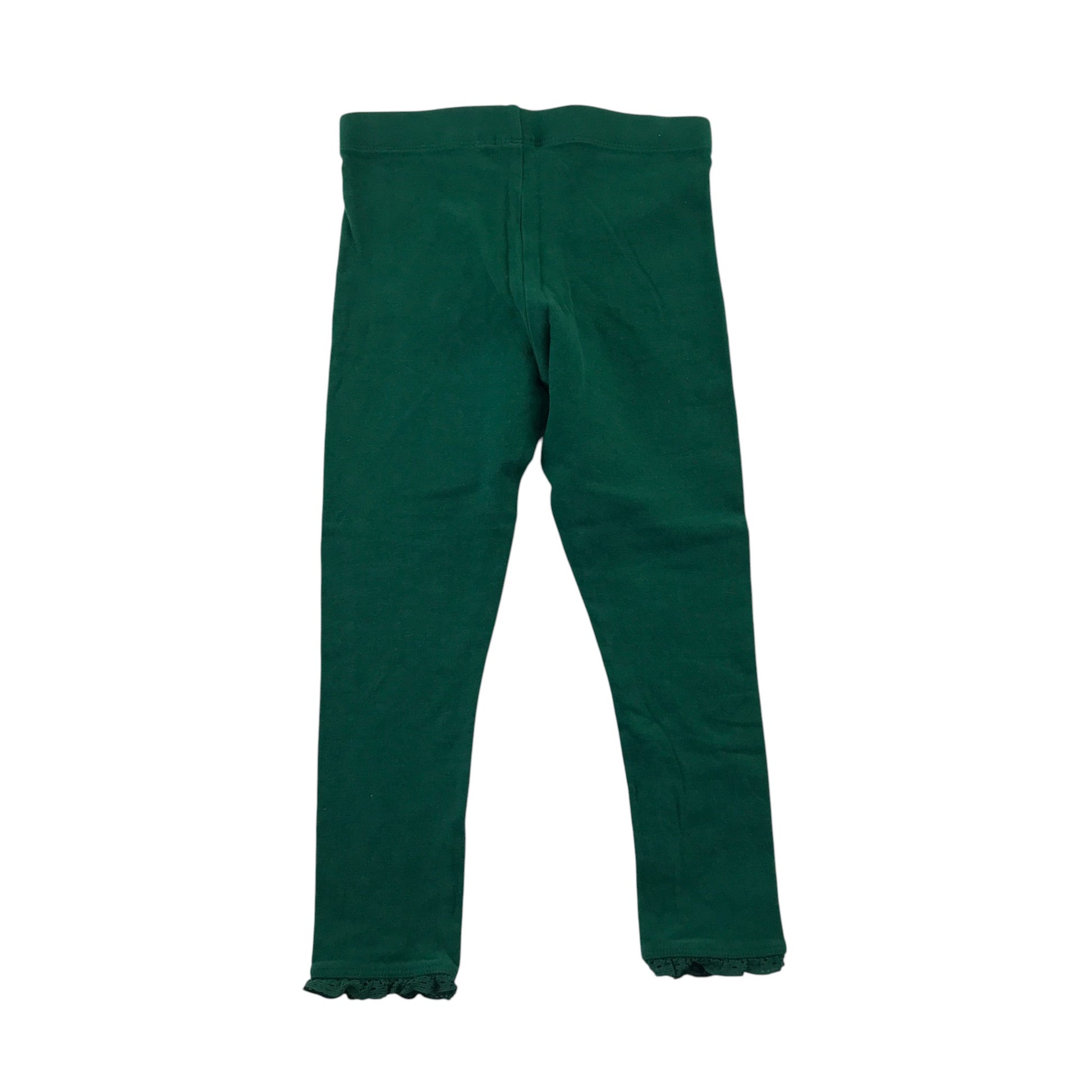 Next 5-6 years green leggings cotton elastane