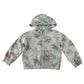 Next 5-6 years light blue floral hoodie cotton