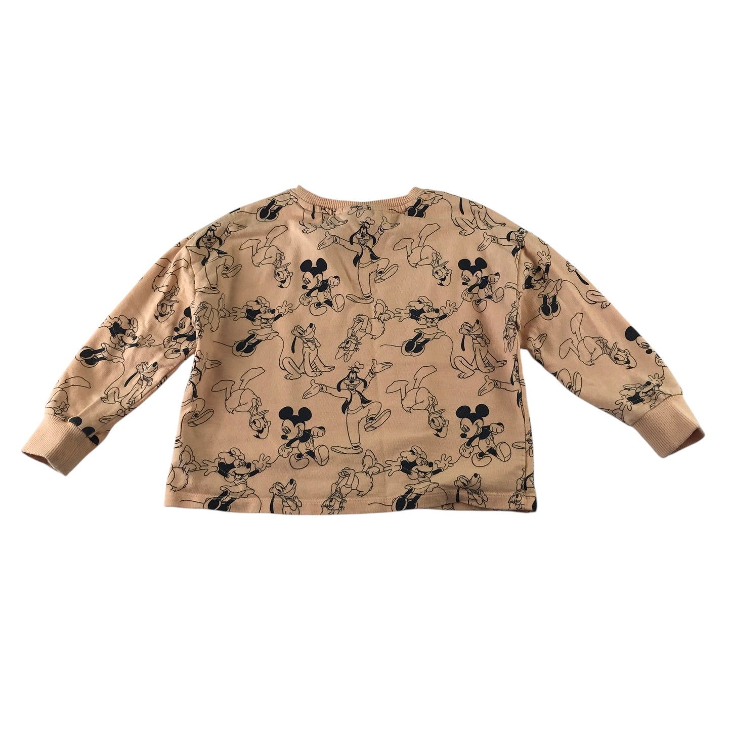 Next 5-6 years light orange sweater Disney characters cotton