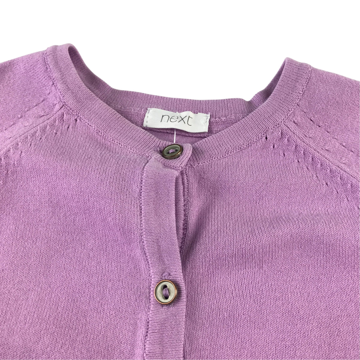 Next 5-6 years lilacy pink cardigan cotton nylon elastane