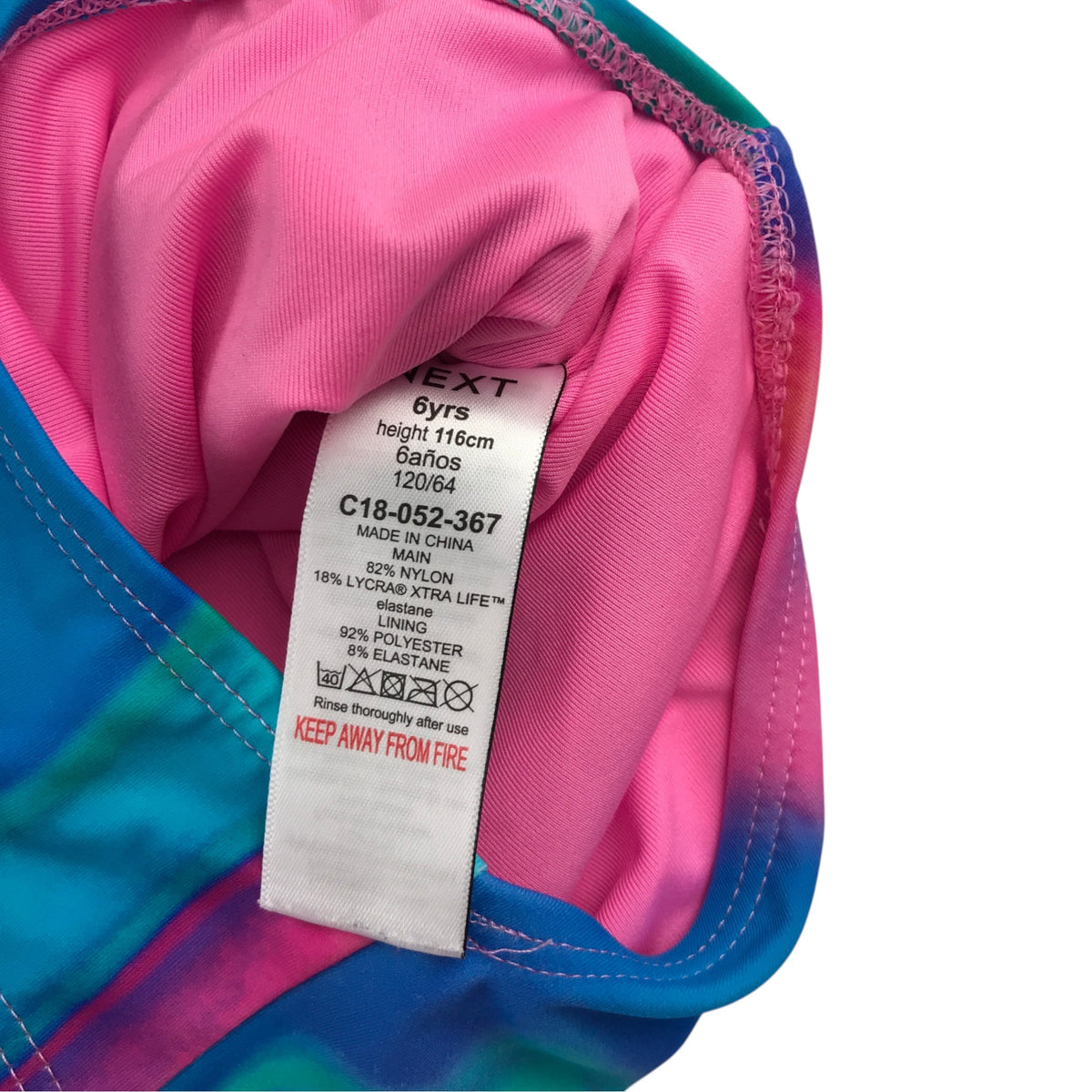 Next 5-6 years multicolour swim costume nylon mix