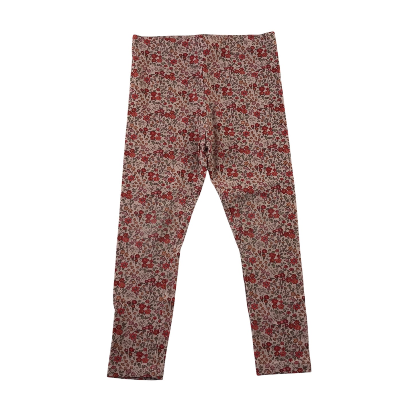 Next 5-6 years red floral leggings cotton elastane