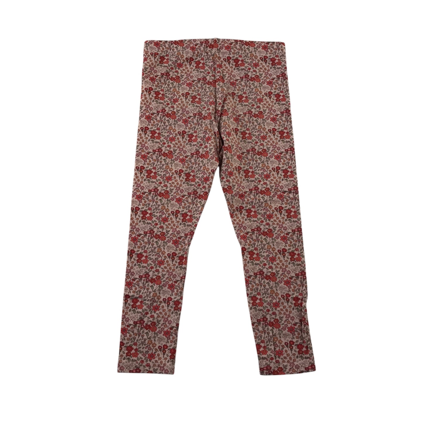 Next 5-6 years red floral leggings cotton elastane