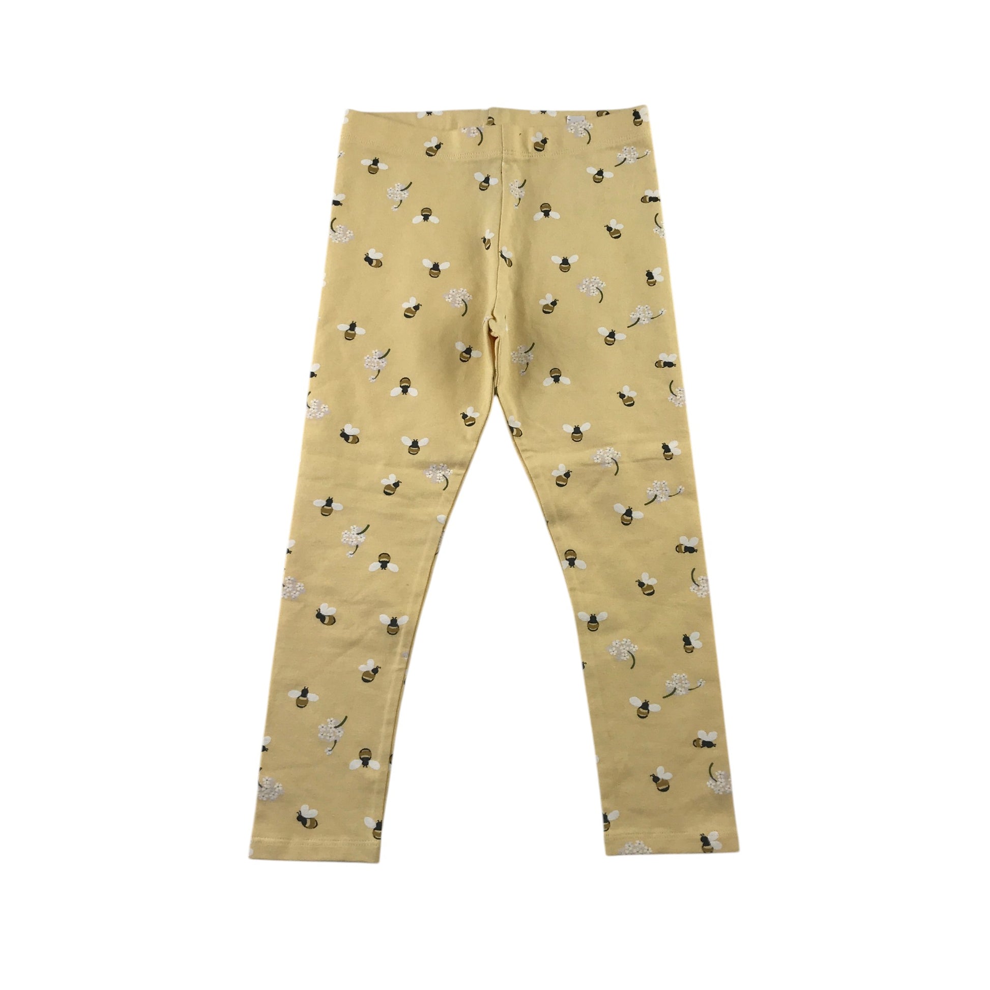 Next 5-6 years yellow bumble bee leggings cotton elastane