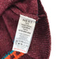 Next 6-7 years maroon jumper knit pattern wool acrylic polyester elastane mix