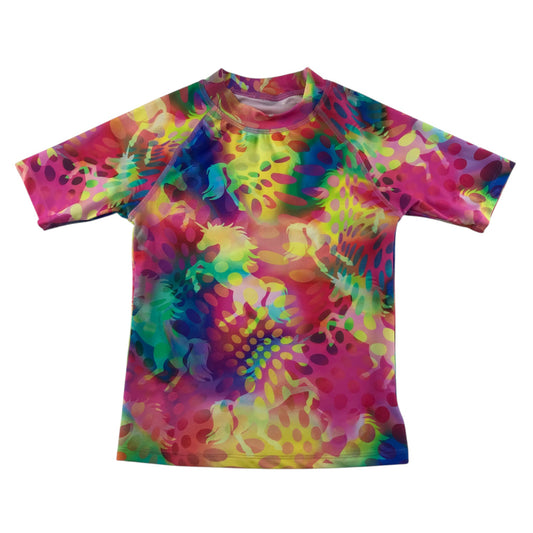 Next 6-7 years multicolour swim top nylon elastane
