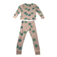 Next 6-7 years pink pyjama set apples cotton