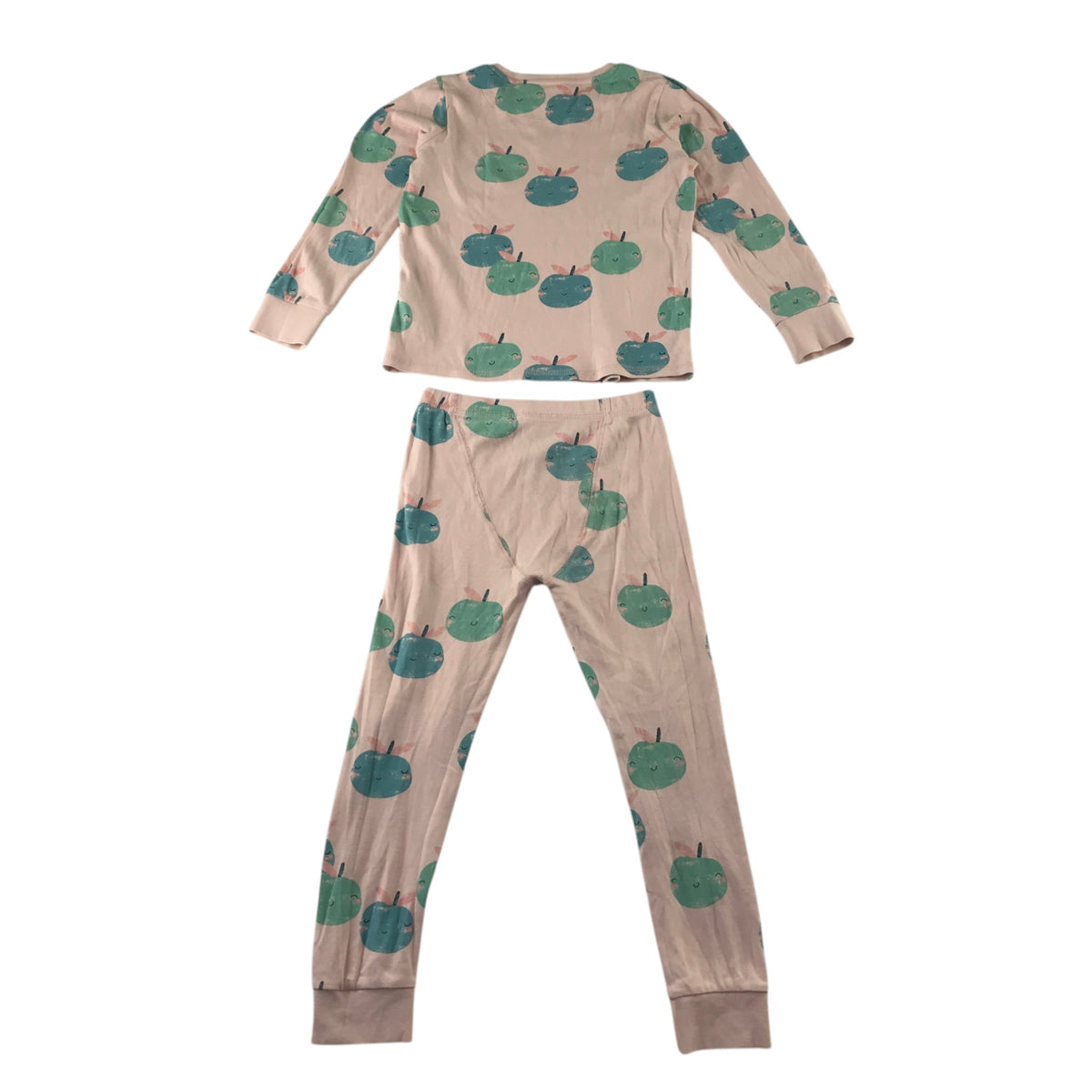 Next 6-7 years pink pyjama set apples cotton
