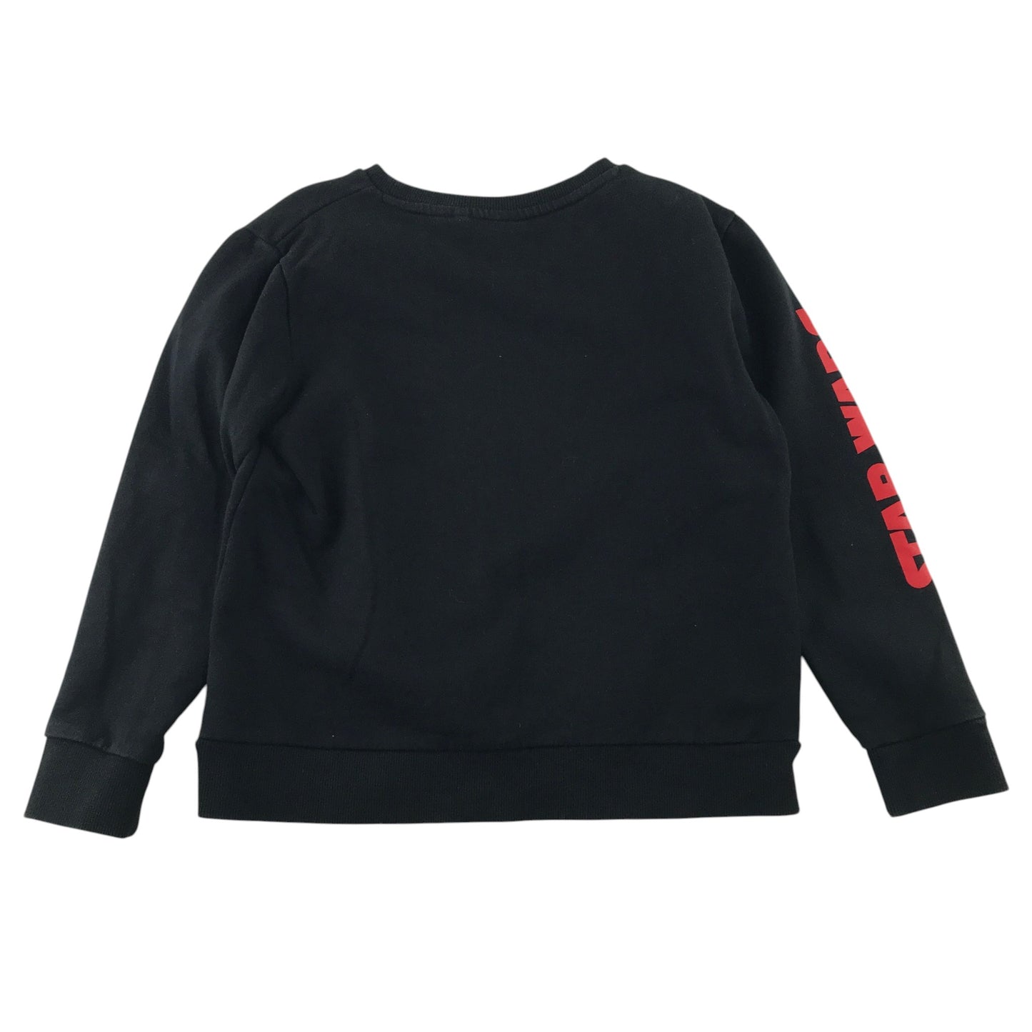 Next 8-9 years black Star Wars sweater flip sequin Storm Trooper and Vader cotton