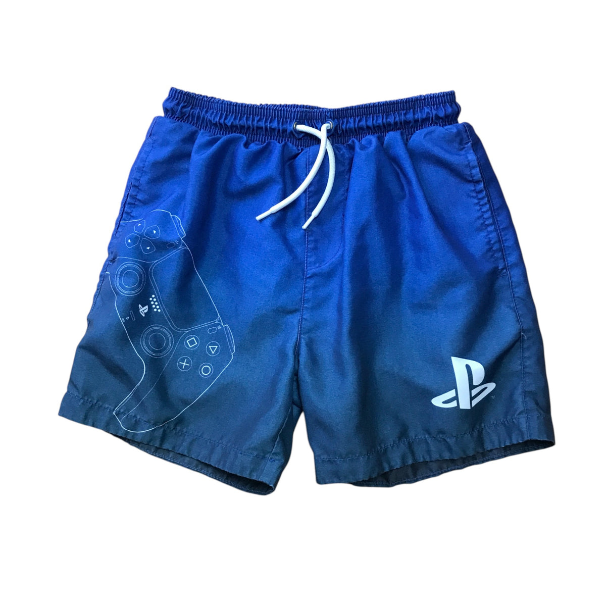 Next 8-9 years blue swim trunks PlayStation polyester